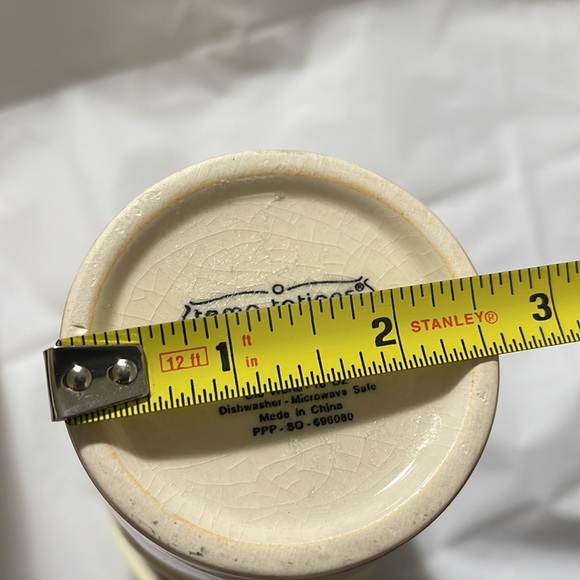 Temp-Tations By Tara Old World Confetti 16 oz Ceramic Travel Mug Silicone Lid - Picture 7 of 8